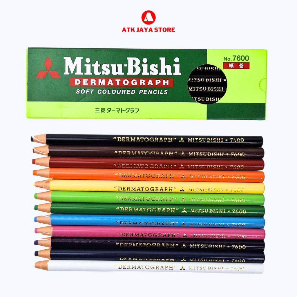 Pencil Dermatograph Mitsubishi 7600 All Colour